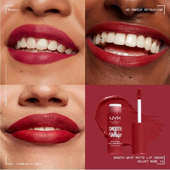 New 3 pack of NYX smooth whip Matte Lip  cream velvet robe - Picture 5 of 9